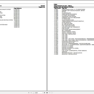 Valtra Tractor BH 214 GIV Tier 3 Parts Catalog C021401 1