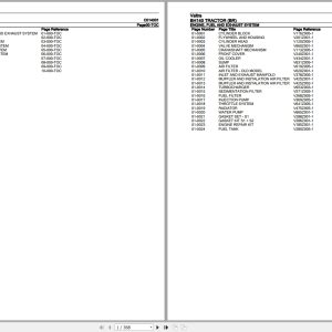 Valtra Tractor BH140 BR Parts Catalog C014001 1