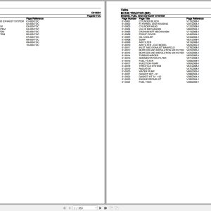Valtra Tractor BH160 BR Parts Catalog C016001 1