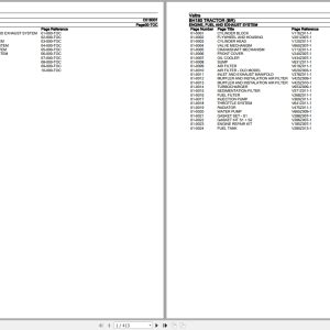 Valtra Tractor BH180 BR Parts Catalog C018001 1