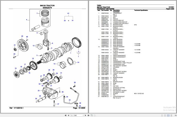 Valtra Tractor BM100 Parts Catalog C010001 3