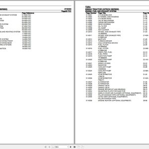 Valtra Tractor Hitech Series 6350HI Parts Catalog VFH6350 1