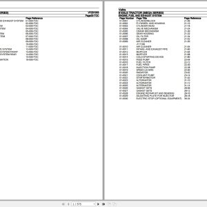Valtra Tractor Mega Series 8100LS Parts Catalog VFZ8100S 1