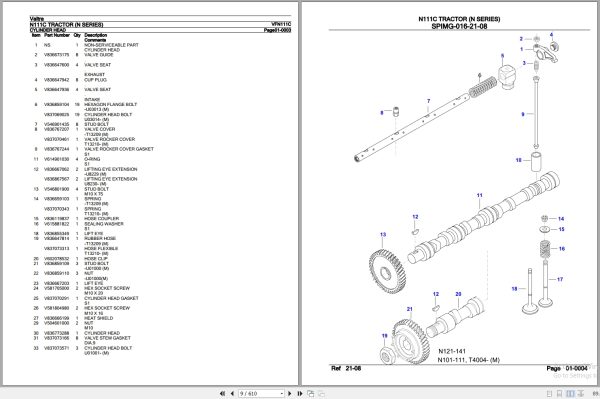 Valtra Tractor N Series N111C Parts Catalog VFN111C 3