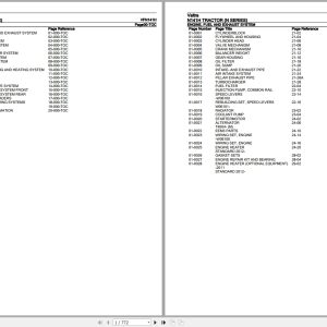 Valtra Tractor N Series N141H Parts Catalog VFN141H 1