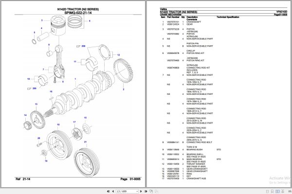 Valtra Tractor N2 Series N142D Parts Catalog VFN2142D 3