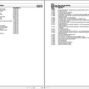 Valtra Tractor N4 Series N134V 1B7 Parts Catalog VFN134V1B7 1