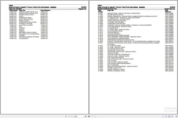 Valtra Tractor S394 Smart Touch Parts Catalog 6246539 1