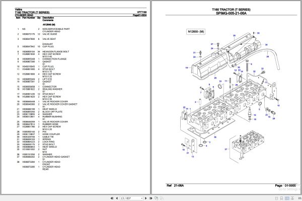Valtra Tractor T Series T160 Parts Catalog VFTT160 3