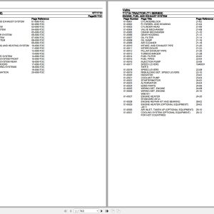 Valtra Tractor T1 Series T171H Parts Catalog VFT171H 1