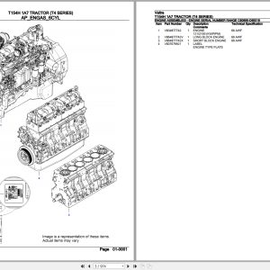 Valtra Tractor T4 Series T154H 1A7 Parts Catalog VFT154H1A7 1