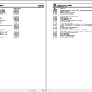Valtra Tractor T4 Series T154V 1A7 Parts Catalog VFT154V1A7 1