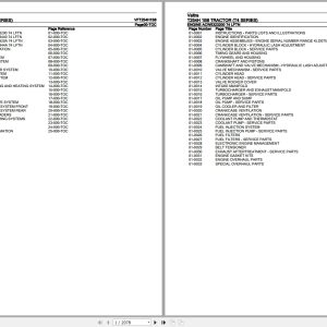 Valtra Tractor T4 Series T254H 1B8 Parts Catalog VFT254H1B8 1