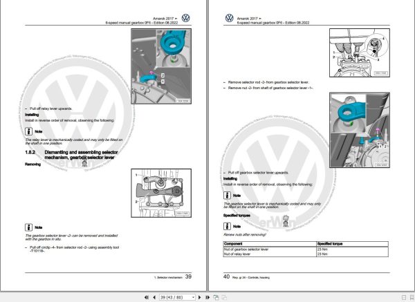 Volkswagen Amarok 2H to S7 Workshop Manual 2011 2022 4