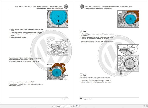 Volkswagen Arteon 3H7 3H8 3H9 Workshop Manual 2021 2023 2