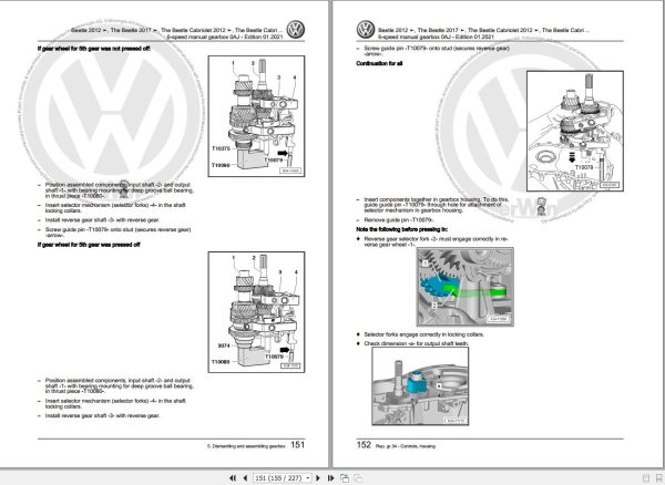 Volkswagen Beetle NBLNBC Workshop Manual 2012 3