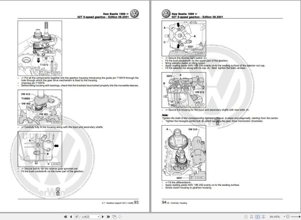 Volkswagen Beetle Workshop Manual 1980 2003 2