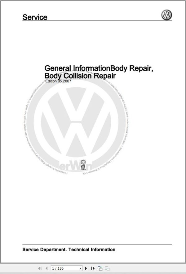 Volkswagen E Golf 5GE Workshop Manual 2014 2016 1