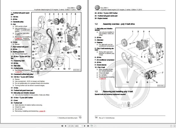 Volkswagen EOS 1F 1F4 1F7 1F8 Workshop Manual 2006 2