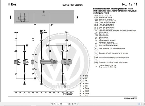 Volkswagen EOS 1F 1F4 1F7 1F8 Workshop Manual 2006 4