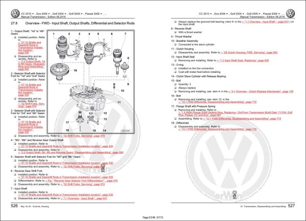 Volkswagen EOS 1F7 Workshop Manual 2007 2011 4