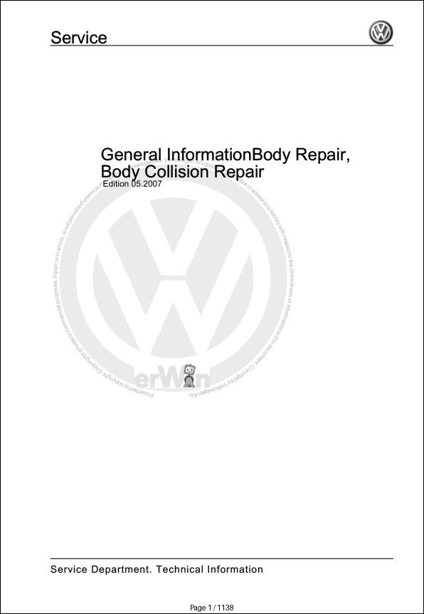 Volkswagen Golf AM1 Workshop Manual 2013 2017 1