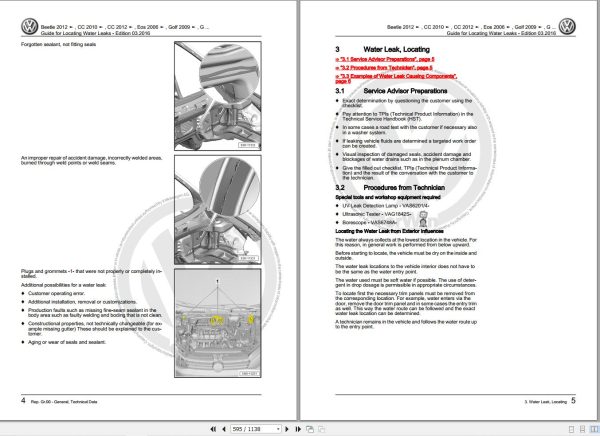 Volkswagen Golf AM1 Workshop Manual 2013 2017 3
