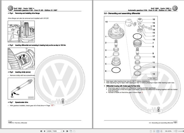 Volkswagen Golf III Variant Vento Workshop Manual 1992 1999 2
