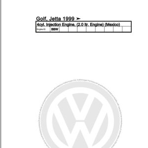 Volkswagen Golf IV Bora Workshop Manual 1998 2006 1