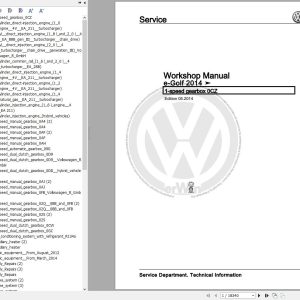 Volkswagen Golf VII Variant Sports Van Workshop Manual 2013 2017 1
