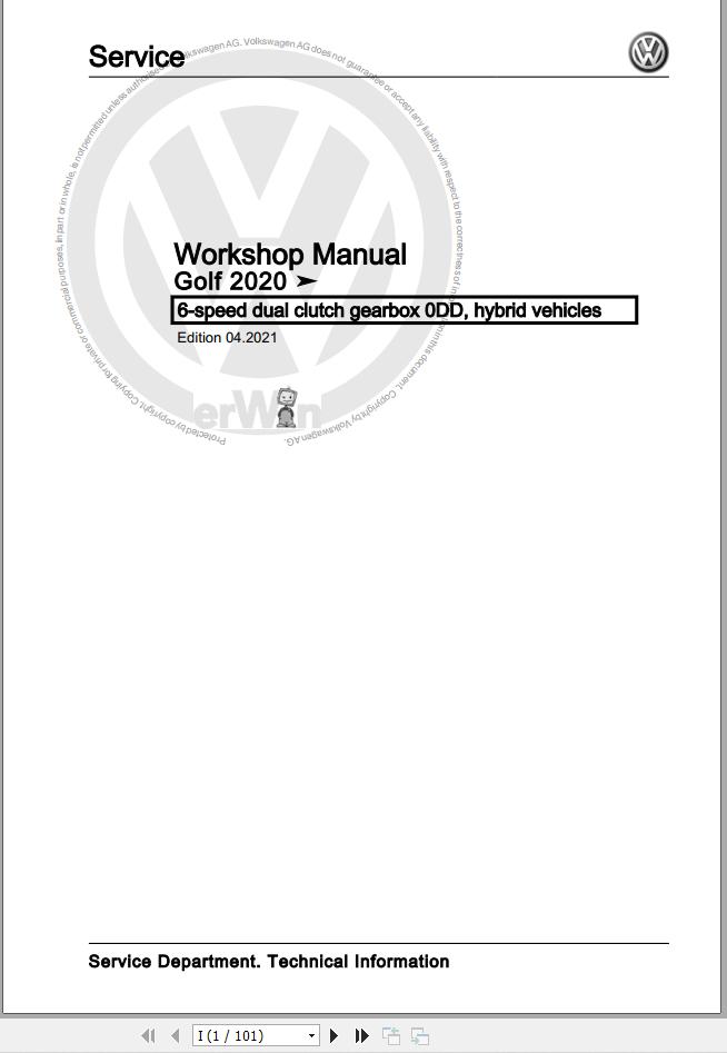 Volkswagen Golf VIII Sportsvan CD1 CG5 Workshop Manual 2020 2023 1