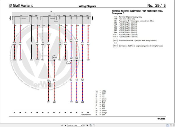 Volkswagen Golf Variant Alltrack Sprortwagen B85 Workshop Manual 2014 2017 2