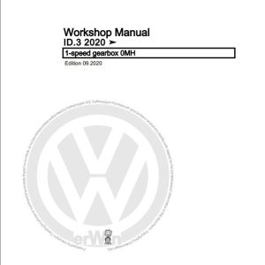 Volkswagen ID.3 E1 E11 Workshop Manual 2020 2023 1