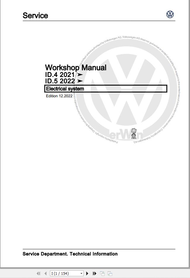 Volkswagen ID.5 E39 Workshop Manual 2021 2023 1