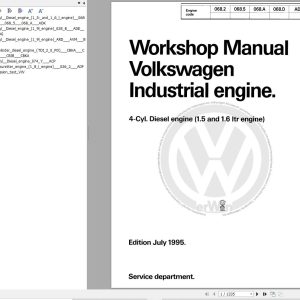 Volkswagen Industrial Engines 1.5 1.6 Workshop Manual 1