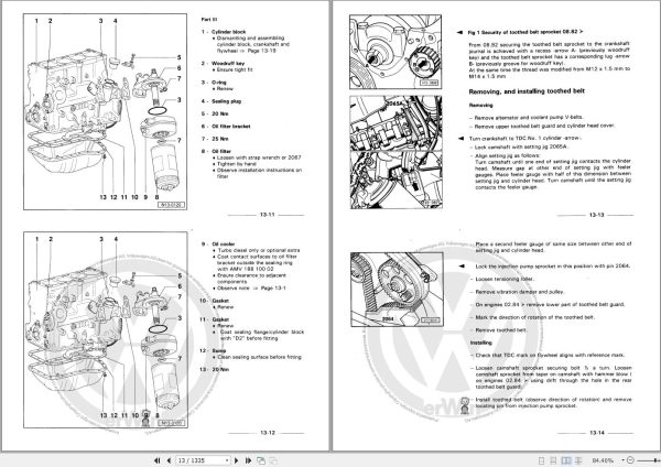 Volkswagen Industrial Engines 1.5 1.6 Workshop Manual 2