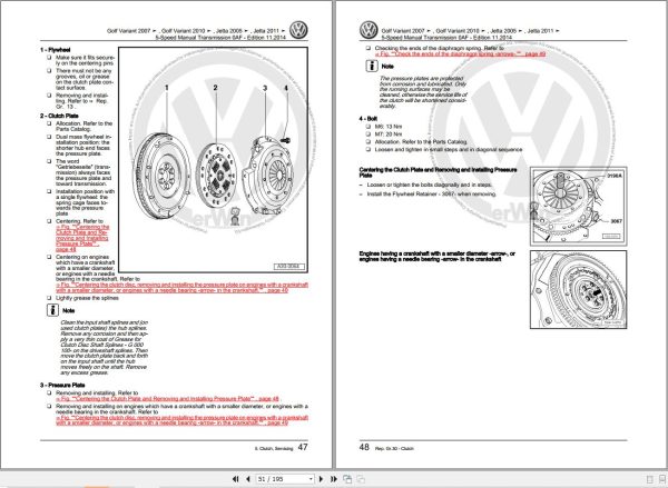 Volkswagen Jetta 16 Workshop Manual 2011 2