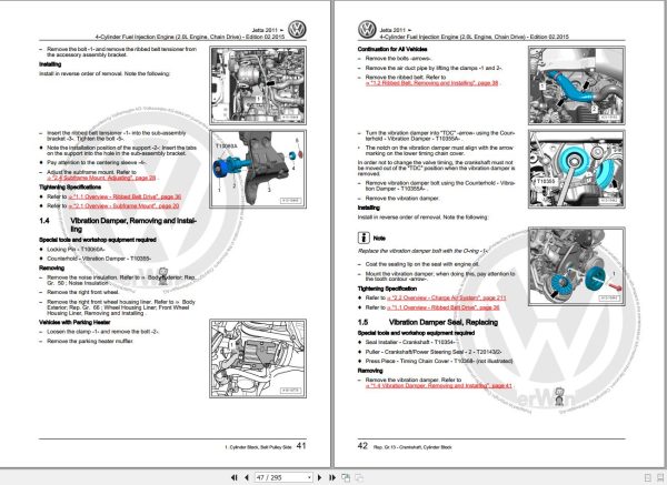 Volkswagen Jetta 16 Workshop Manual 2011 3