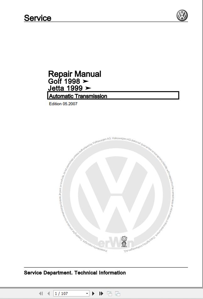 Volkswagen Jetta 9M Workshop Manual 1999 2005 1