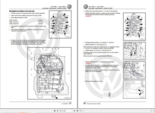 Volkswagen Jetta 9M Workshop Manual 1999 2005 2