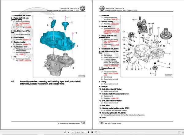 Volkswagen Jetta AV2 AY3 BU3 BU4 Workshop Manual 2014 2023 3
