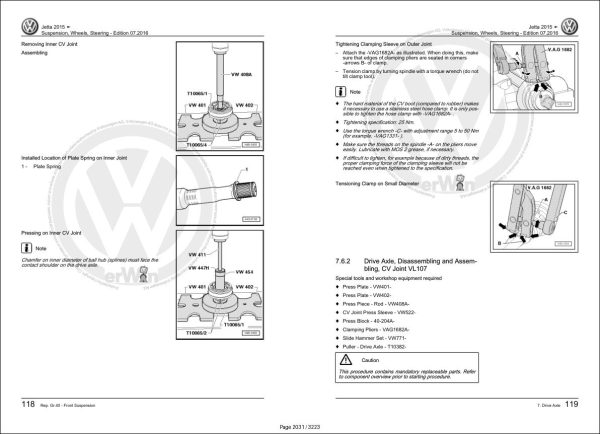 Volkswagen Jetta AY3 Workshop Manual 2014 2017 4