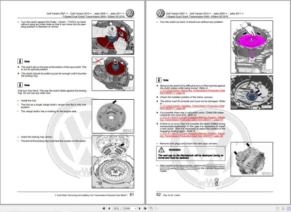 Volkswagen Jetta Sedan Hybrid GLI Workshop Manual 2011 2017 3