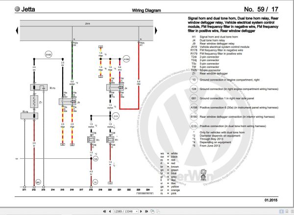 Volkswagen Jetta Sedan Hybrid GLI Workshop Manual 2011 2017 4
