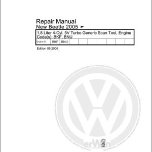Volkswagen New Beetle 1C Workshop Manual 1998 2010 1