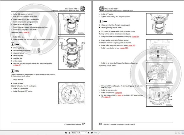 Volkswagen New Beetle Cabrio 1Y7 Workshop Manual 2003 2010 2