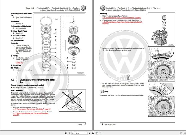 Volkswagen New Beetle Cabrio 5C7 Workshop Manual 2012 2
