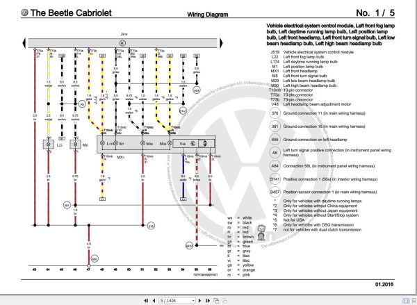 Volkswagen New Beetle Cabrio 5C7 Workshop Manual 2012 4