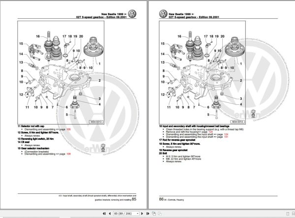 Volkswagen New Beetle Cabrio Workshop Manual 1998 2010 3
