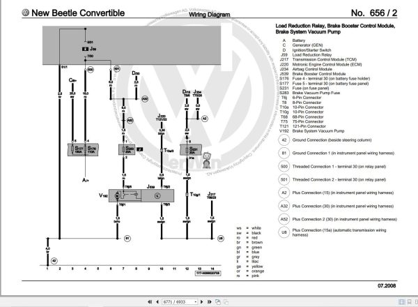 Volkswagen New Beetle Convertible 1Y Workshop Manual 2003 2010 2